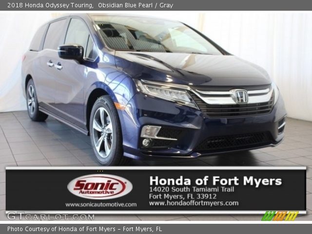 2018 Honda Odyssey Touring in Obsidian Blue Pearl