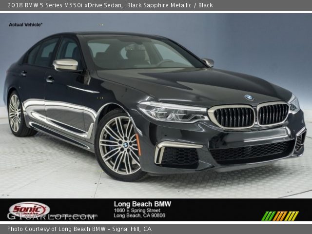 2018 BMW 5 Series M550i xDrive Sedan in Black Sapphire Metallic