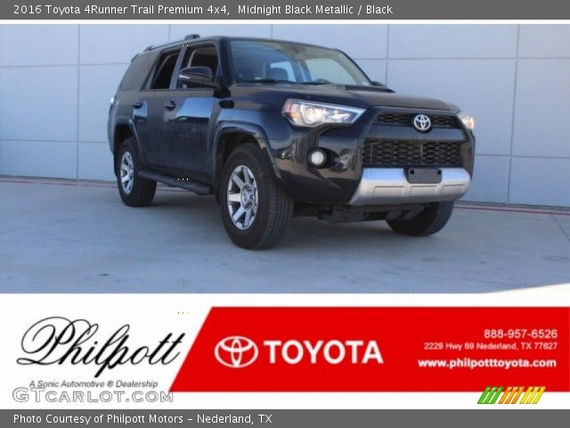 2016 Toyota 4Runner Trail Premium 4x4 in Midnight Black Metallic
