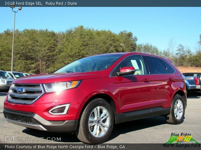 2018 Ford Edge SEL in Ruby Red