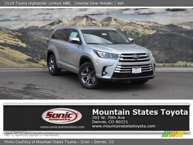 2018 Toyota Highlander Limited AWD in Celestial Silver Metallic