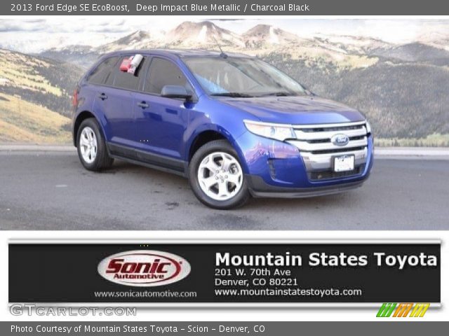 2013 Ford Edge SE EcoBoost in Deep Impact Blue Metallic