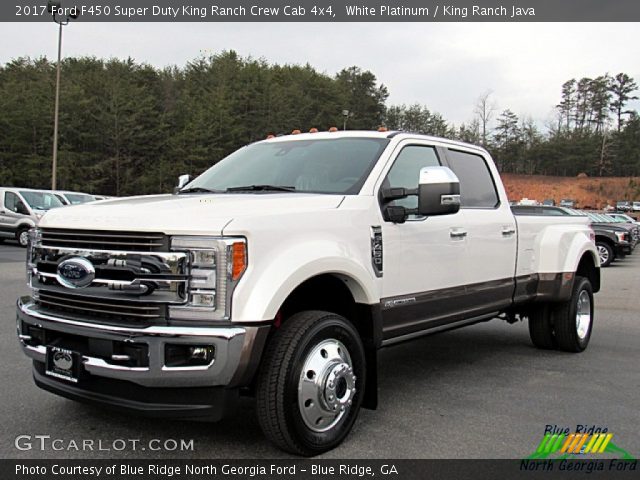 2017 Ford F450 Super Duty King Ranch Crew Cab 4x4 in White Platinum