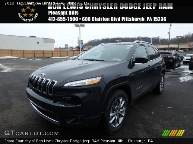2018 Jeep Cherokee Limited 4x4 in Rhino
