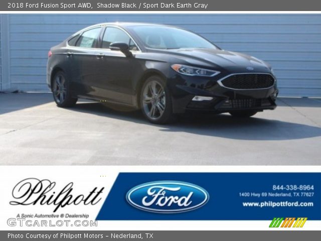 2018 Ford Fusion Sport AWD in Shadow Black