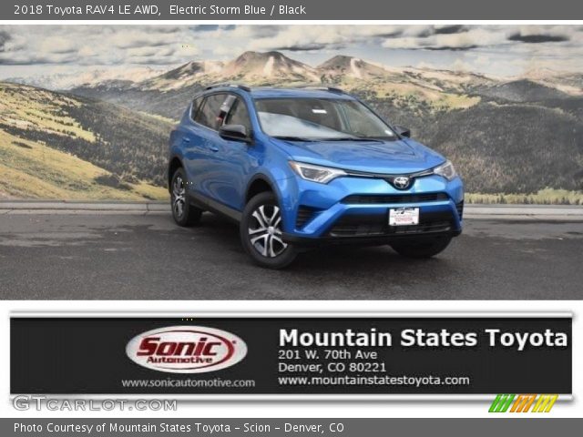 2018 Toyota RAV4 LE AWD in Electric Storm Blue