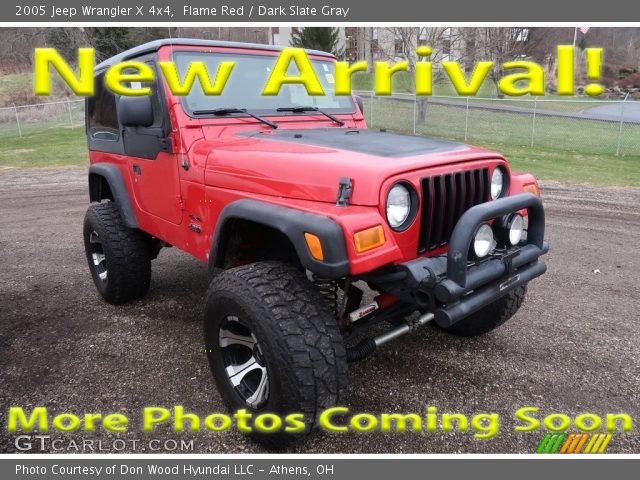 2005 Jeep Wrangler X 4x4 in Flame Red
