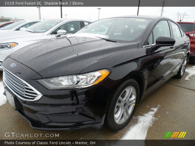 2018 Ford Fusion SE in Shadow Black