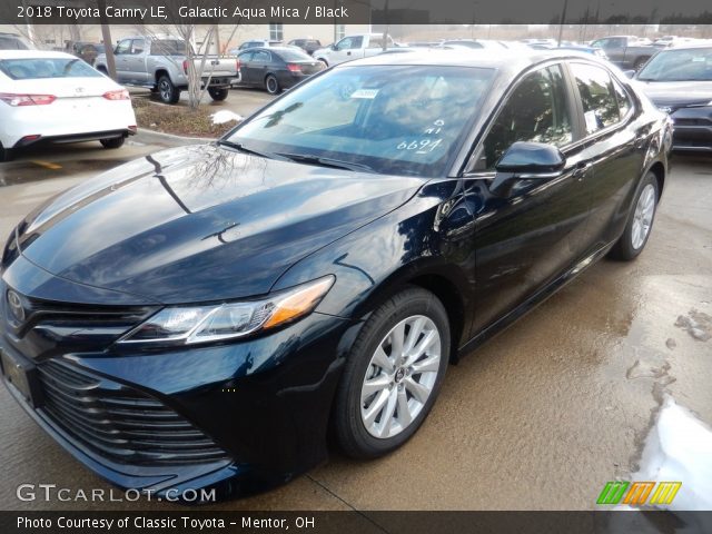 2018 Toyota Camry LE in Galactic Aqua Mica