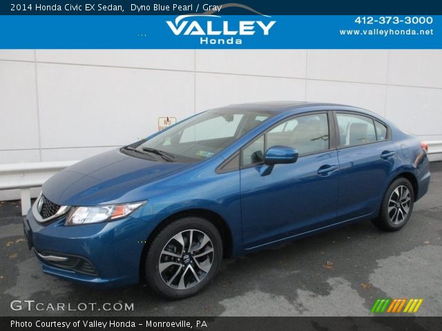 2014 Honda Civic EX Sedan in Dyno Blue Pearl