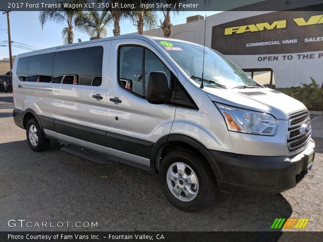 2017 Ford Transit Wagon XLT 350 LR Long in Ingot Silver