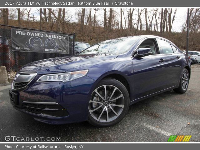 2017 Acura TLX V6 Technology Sedan in Fathom Blue Pearl