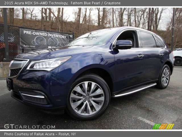 2015 Acura MDX SH-AWD Technology in Fathom Blue Pearl
