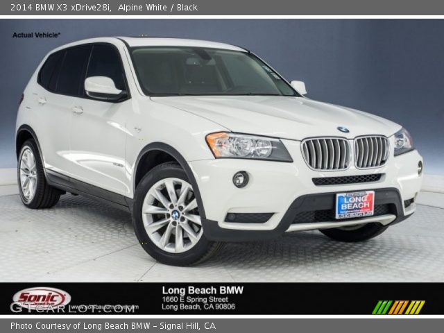2014 BMW X3 xDrive28i in Alpine White