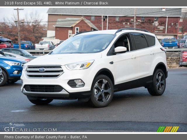 2018 Ford Escape SEL 4WD in White Platinum