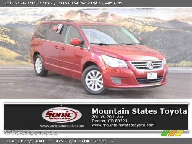 2012 Volkswagen Routan SE in Deep Claret Red Metallic