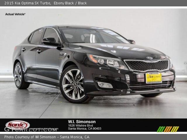 2015 Kia Optima SX Turbo in Ebony Black