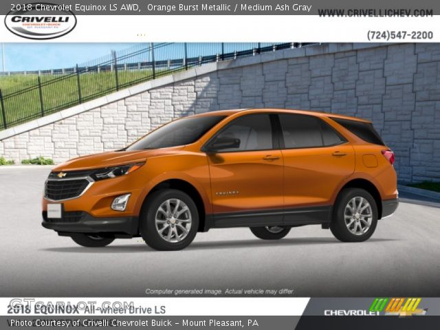 2018 Chevrolet Equinox LS AWD in Orange Burst Metallic