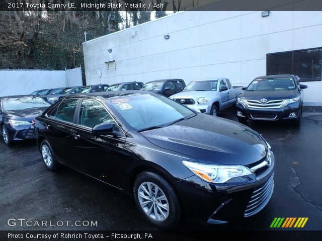 2017 Toyota Camry LE in Midnight Black Metallic