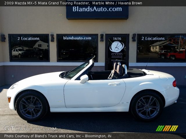 2009 Mazda MX-5 Miata Grand Touring Roadster in Marble White