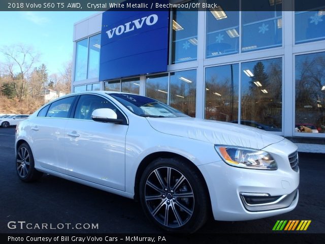 2018 Volvo S60 T5 AWD in Crystal White Metallic