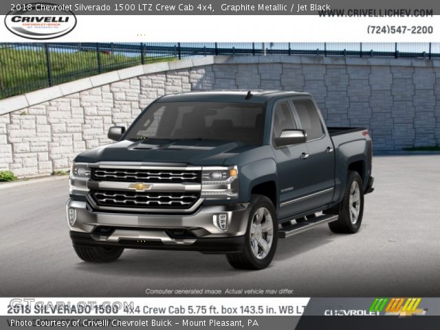2018 Chevrolet Silverado 1500 LTZ Crew Cab 4x4 in Graphite Metallic