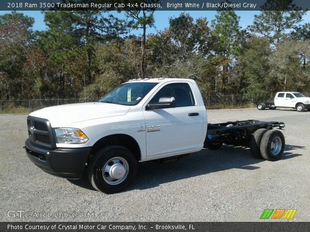 2018 Ram 3500 Tradesman Regular Cab 4x4 Chassis in Bright White