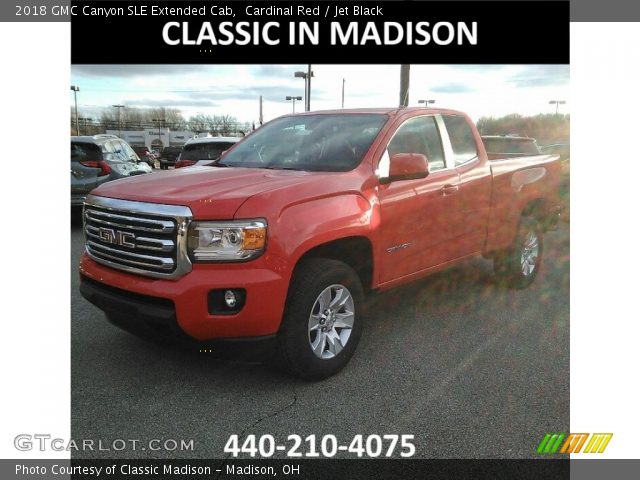 2018 GMC Canyon SLE Extended Cab in Cardinal Red