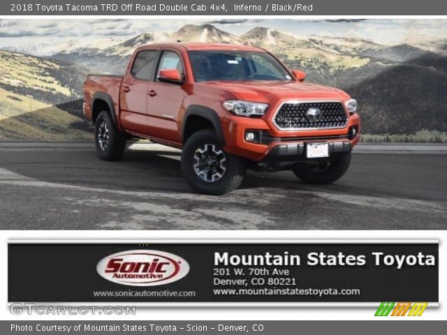 2018 Toyota Tacoma TRD Off Road Double Cab 4x4 in Inferno