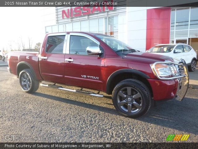 2015 Nissan Titan SV Crew Cab 4x4 in Cayenne Red