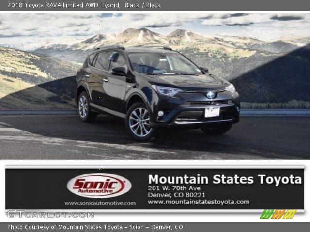 2018 Toyota RAV4 Limited AWD Hybrid in Black