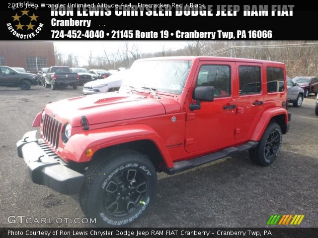 2018 Jeep Wrangler Unlimited Altitude 4x4 in Firecracker Red