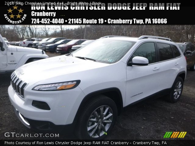 2018 Jeep Cherokee Limited 4x4 in Bright White