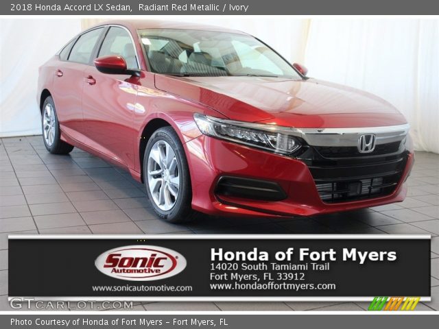 2018 Honda Accord LX Sedan in Radiant Red Metallic