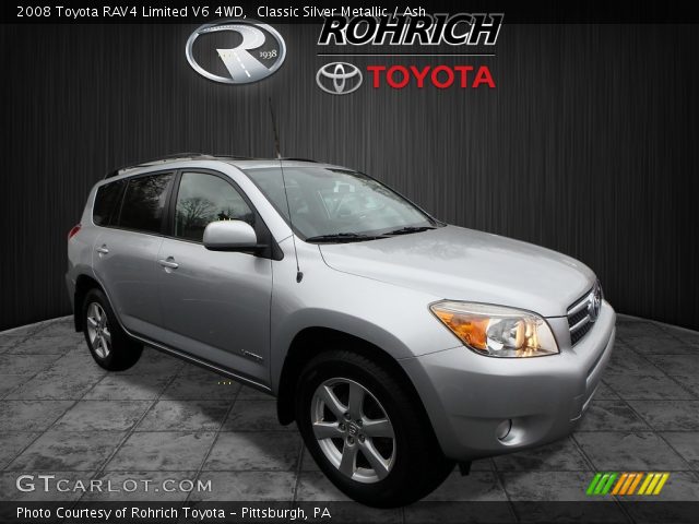 2008 Toyota RAV4 Limited V6 4WD in Classic Silver Metallic