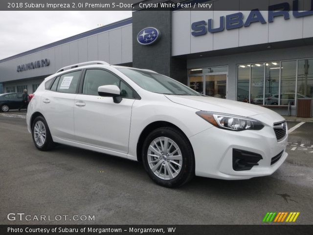 2018 Subaru Impreza 2.0i Premium 5-Door in Crystal White Pearl