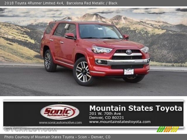 2018 Toyota 4Runner Limited 4x4 in Barcelona Red Metallic
