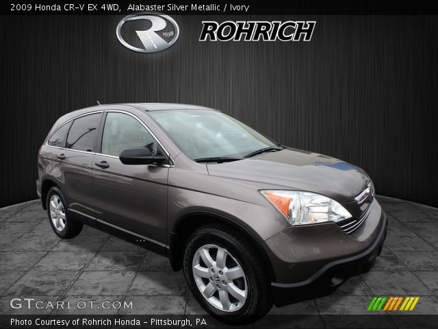 2009 Honda CR-V EX 4WD in Alabaster Silver Metallic