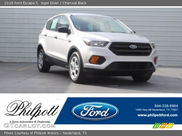 2018 Ford Escape S in Ingot Silver