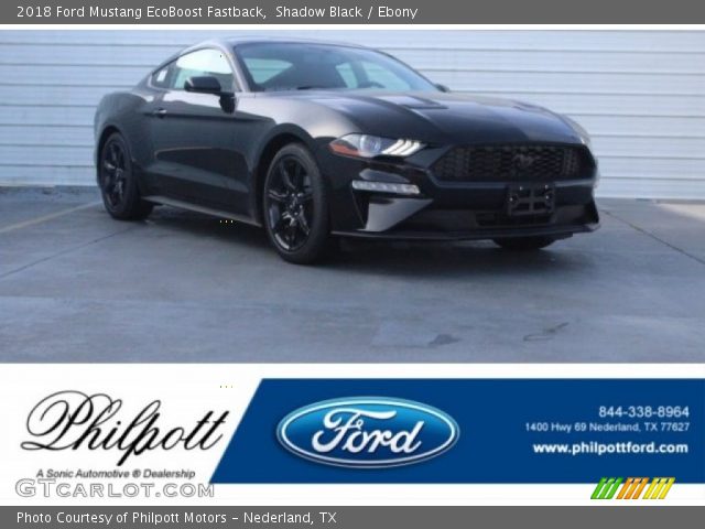 2018 Ford Mustang EcoBoost Fastback in Shadow Black