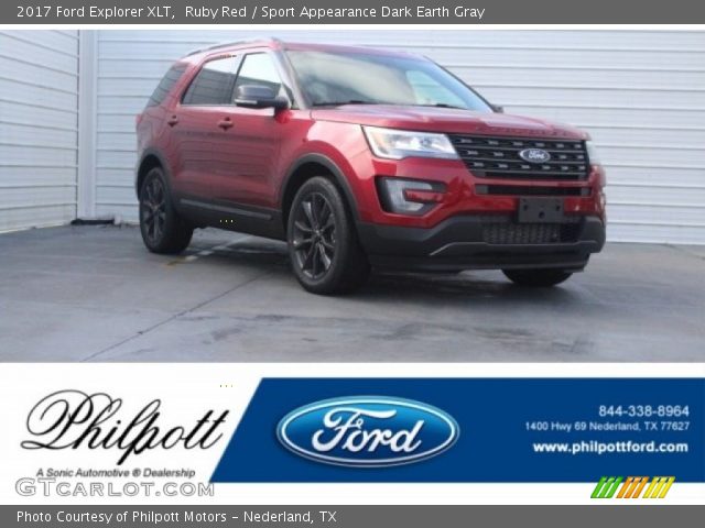 2017 Ford Explorer XLT in Ruby Red