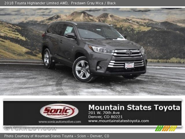 2018 Toyota Highlander Limited AWD in Predawn Gray Mica