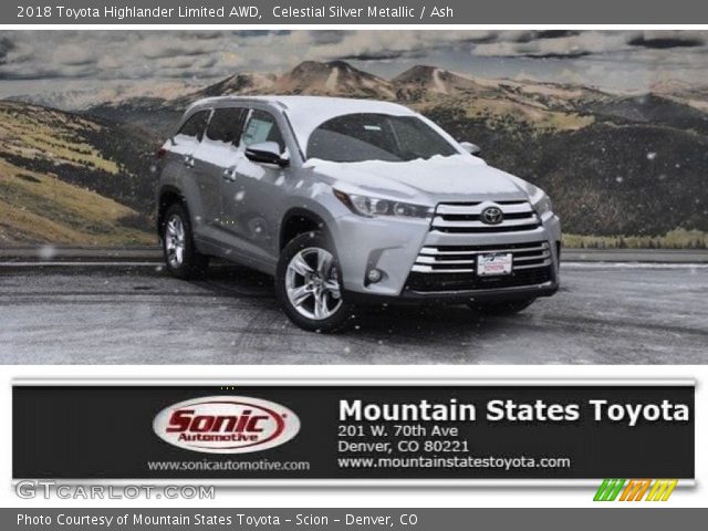 2018 Toyota Highlander Limited AWD in Celestial Silver Metallic