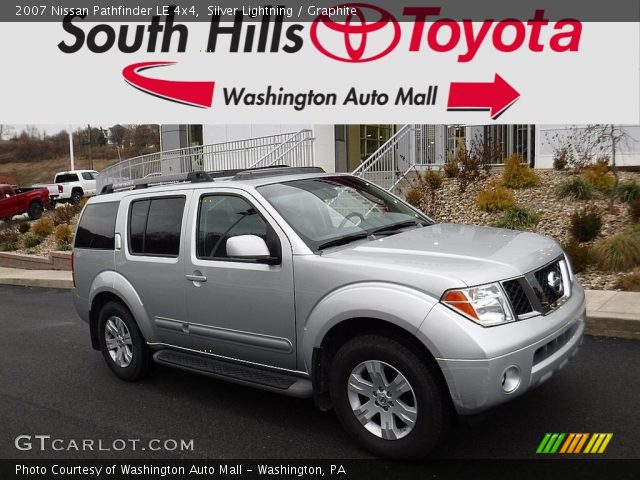 2007 Nissan Pathfinder LE 4x4 in Silver Lightning