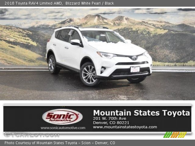 2018 Toyota RAV4 Limited AWD in Blizzard White Pearl