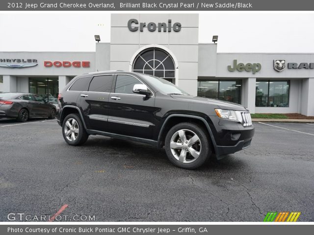 2012 Jeep Grand Cherokee Overland in Brilliant Black Crystal Pearl