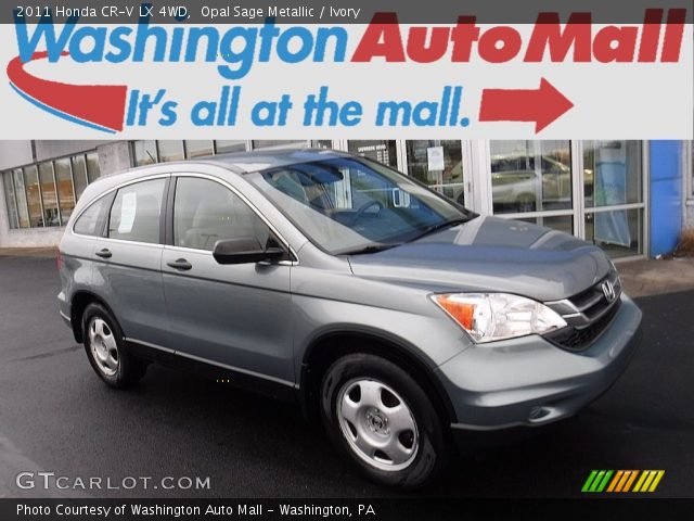 2011 Honda CR-V LX 4WD in Opal Sage Metallic