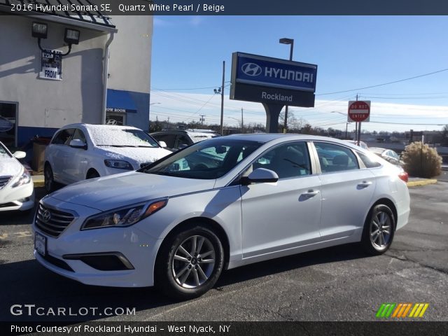 2016 Hyundai Sonata SE in Quartz White Pearl