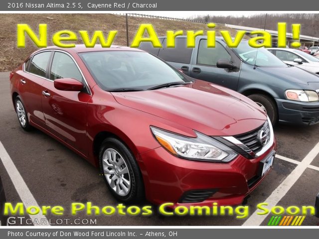 2016 Nissan Altima 2.5 S in Cayenne Red