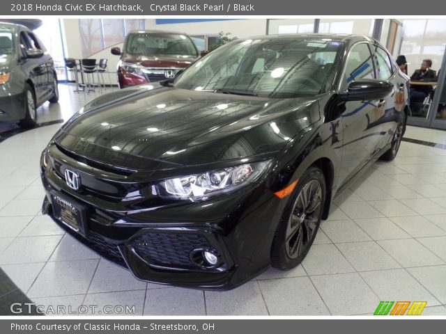 2018 Honda Civic EX Hatchback in Crystal Black Pearl